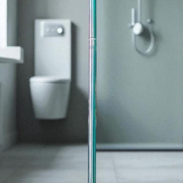Long Handle Floor Scrubbing Brush with Integrated Water Wiper Squeegee