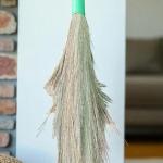 555 Super Soft Hill Grass Broom with Durable Yellow Handle